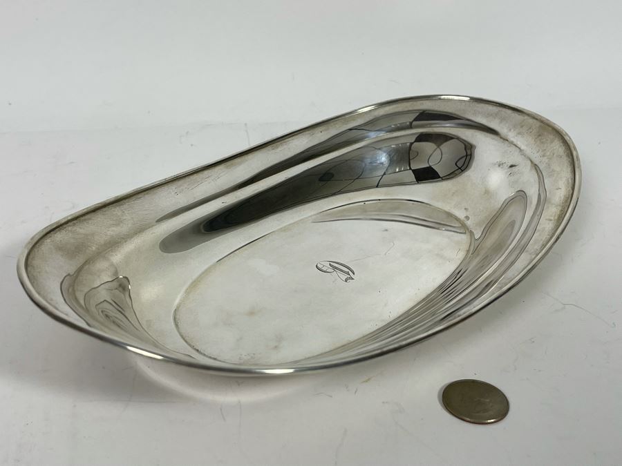 Towle Sterling Silver Bowl 11.75W X 6.75D X 1.75H 227.8g Silver Melt Value $139  [Photo 4]