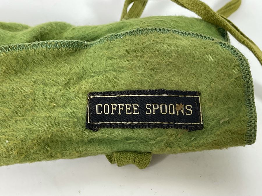 Ten Antique Sterling Silver Coffee Tea Demitasse Spoons 4”L 96.8g Silver Melt Value $59 [Photo 9]