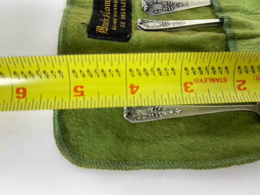 Ten Antique Sterling Silver Coffee Tea Demitasse Spoons 4”L 96.8g Silver Melt Value $59 [Photo 10]