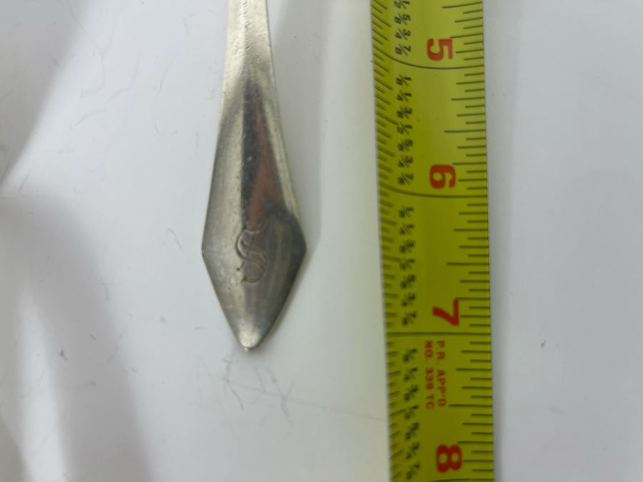 Six Antique Sterling Silver 7” Spoons By William B Durgin Co Rhode Island (Gorham) 275g  Silver Melt Value $168 [Photo 5]