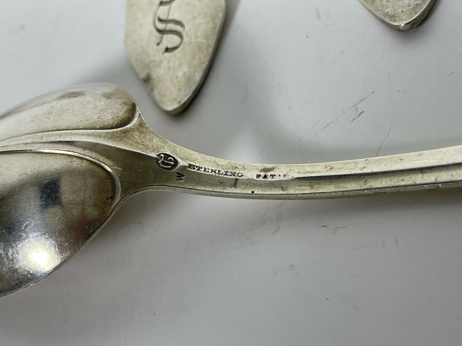 Six Antique Sterling Silver 7” Spoons By William B Durgin Co Rhode Island (Gorham) 275g  Silver Melt Value $168 [Photo 3]