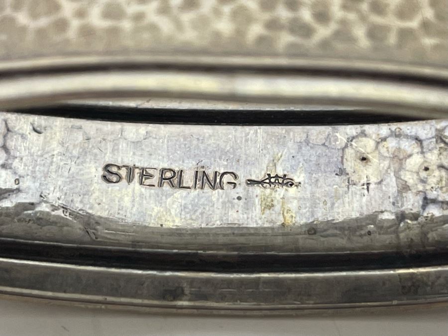 Three Vintage Sterling Silver Napkin Rings 55.6g [Photo 9]