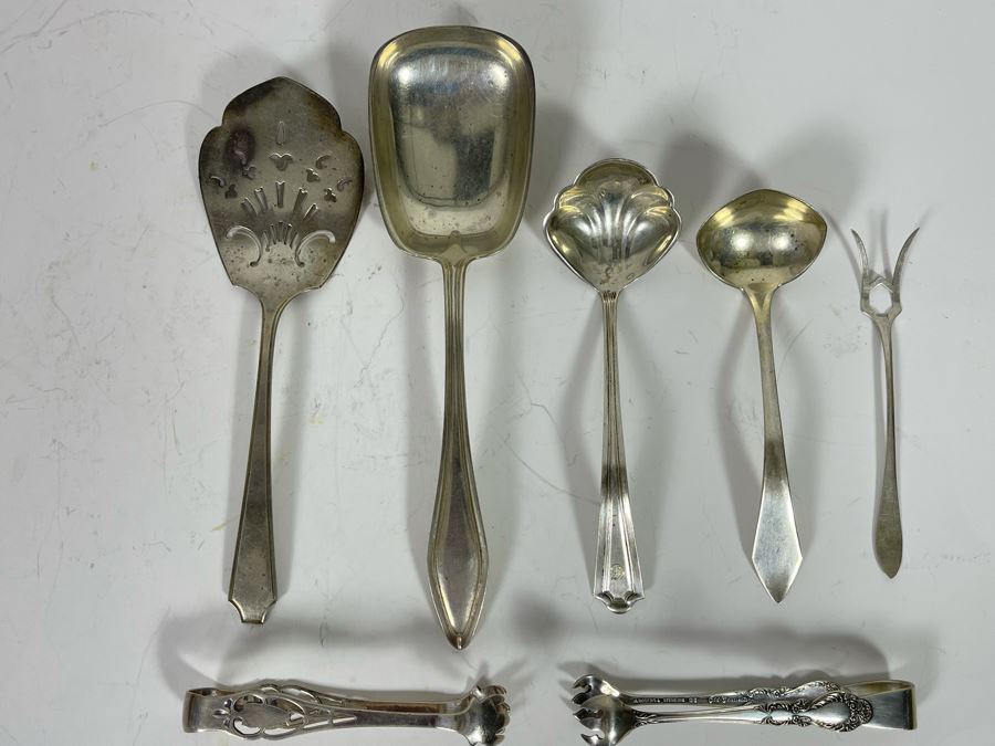 Various Sterling Silver Tableware Serving Pieces 193.5g Silver Melt Value $118 [Photo 4]