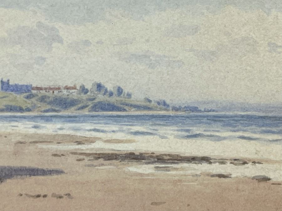 John McDougal (1851-1945, United Kingdom) Antique 1878 Original Watercolor On Paper Seascape Landscape Painting Framed Signed 10 X 7 Frame 17.5 X 14.5 [Photo 9]