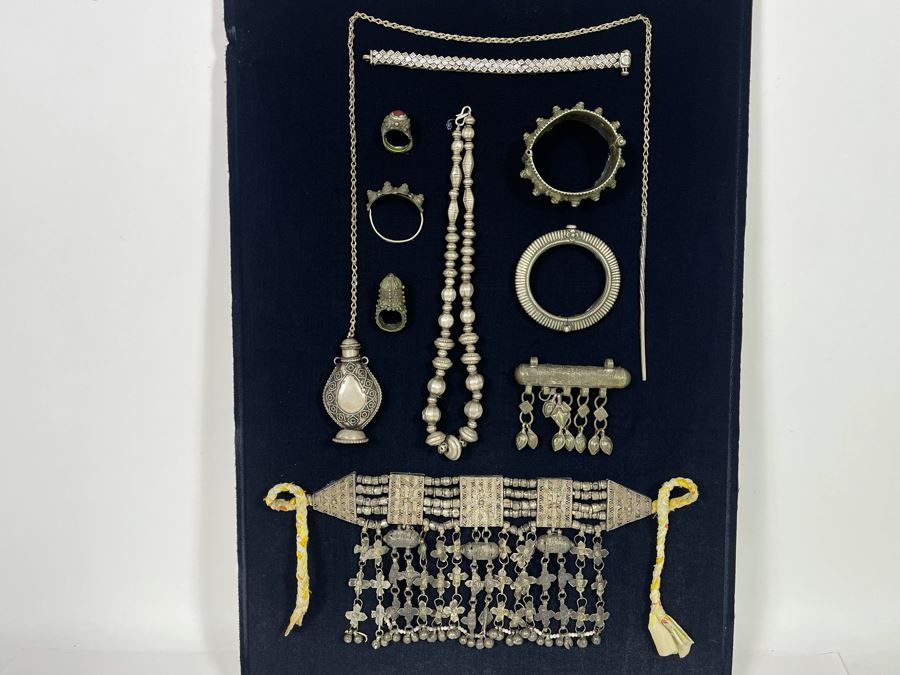 Collection Of Bedouin Jewelry From The Souks In Jeddah And Riyadh, Saudi Arabia 15W X 23H [Photo 4]
