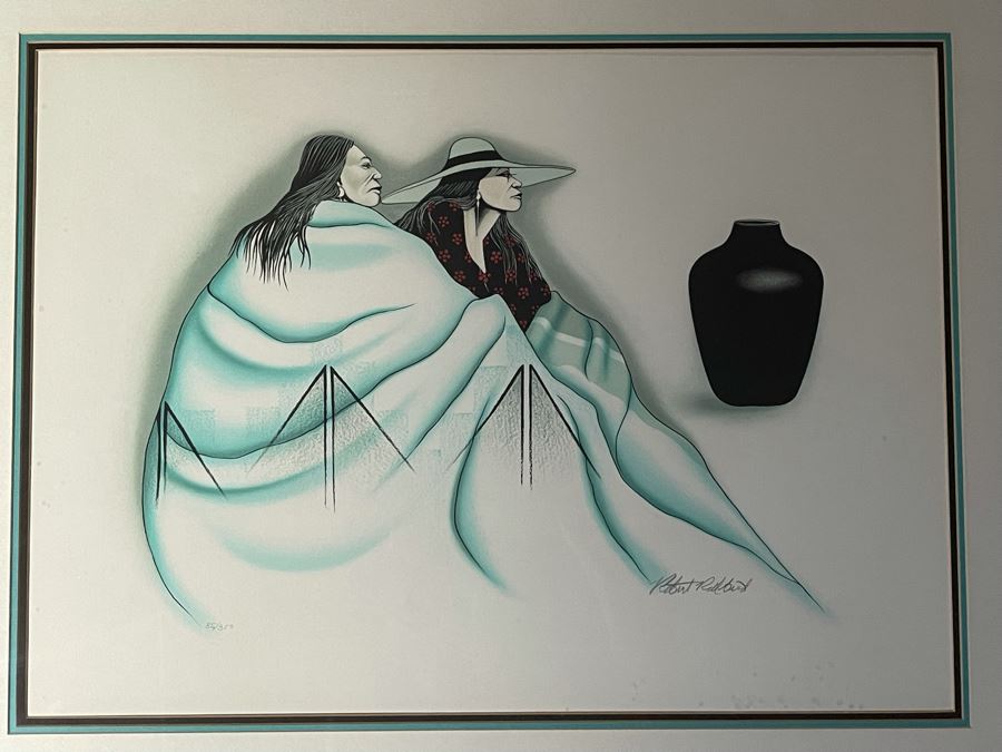 Robert Redbird (Native American, b. 1939) Limited Edition Lithograph Framed Litho Measures 24 X 18 Frame Measures 34 X 28 [Photo 5]