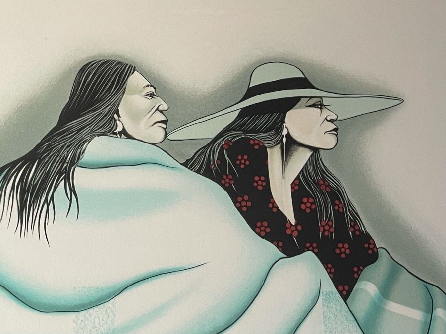 Robert Redbird (Native American, b. 1939) Limited Edition Lithograph Framed Litho Measures 24 X 18 Frame Measures 34 X 28 [Photo 8]