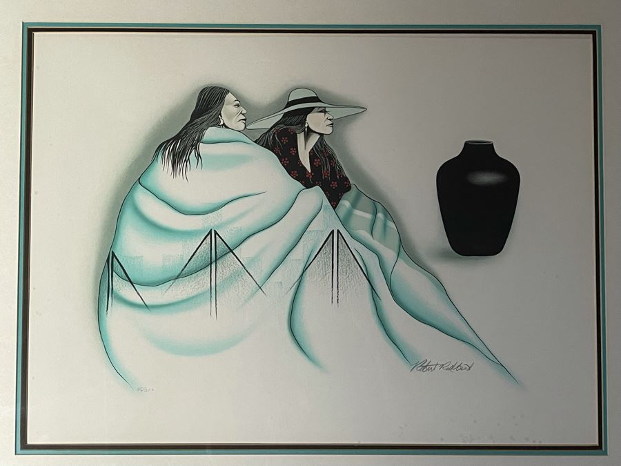 Robert Redbird (Native American, b. 1939) Limited Edition Lithograph Framed Litho Measures 24 X 18 Frame Measures 34 X 28 [Photo 4]