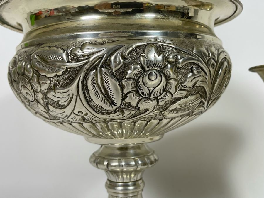 Pair Of Lacquered Footed Vases From India [Photo 4]