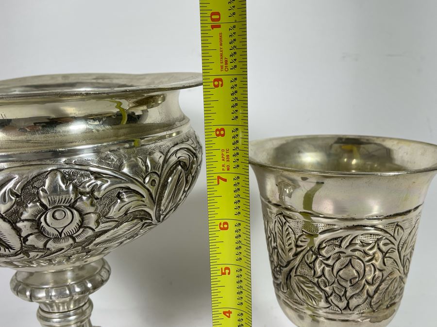 Pair Of Lacquered Footed Vases From India [Photo 6]