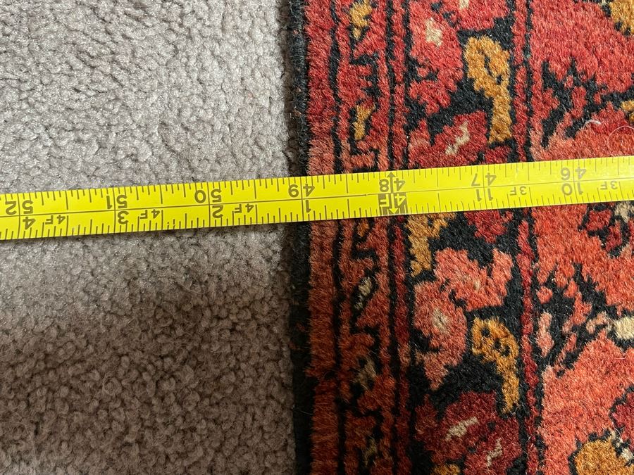 Vintage Hand Knotted Persian Area Rug 49 X 80 [Photo 10]