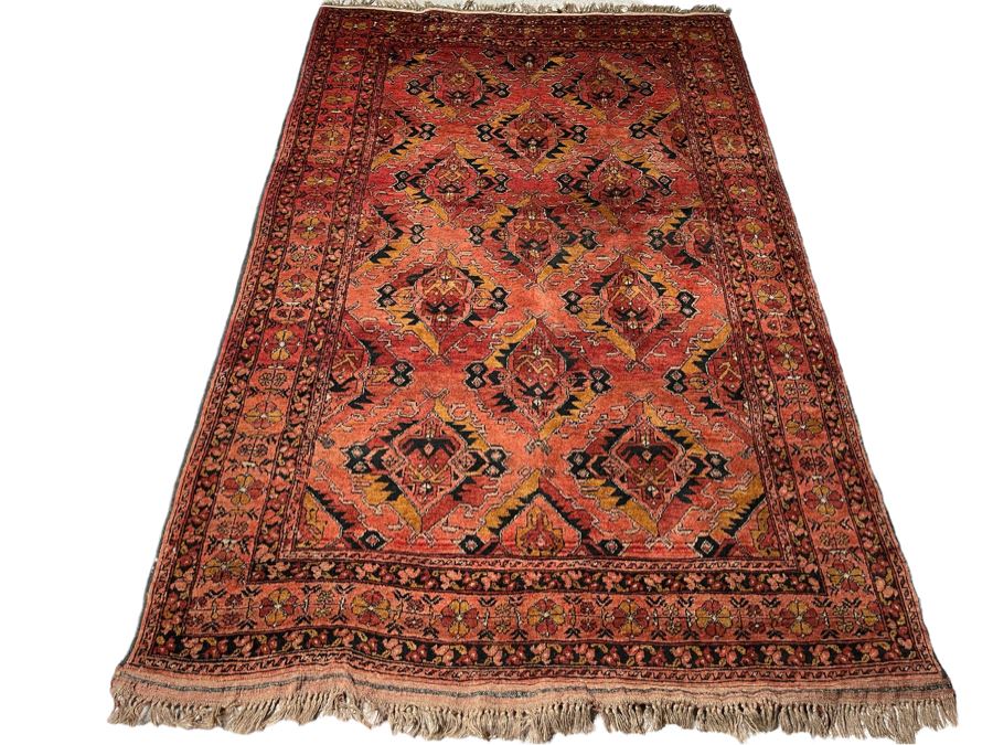 Vintage Hand Knotted Persian Area Rug 49 X 80 [Photo 2]