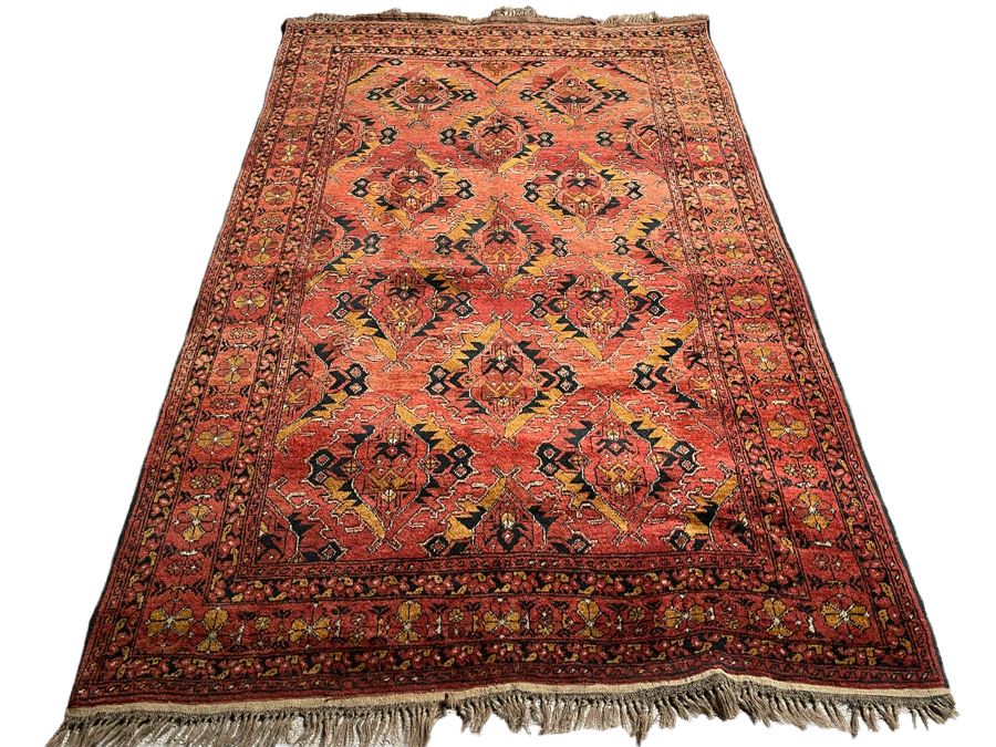 Vintage Hand Knotted Persian Area Rug 49 X 80 [Photo 3]