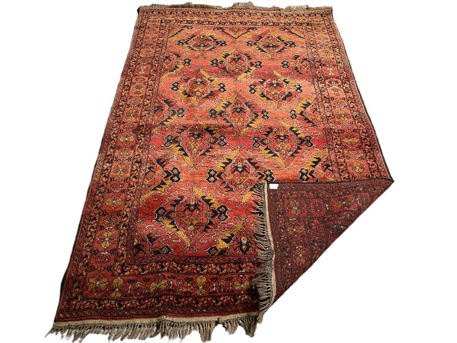 Vintage Hand Knotted Persian Area Rug 49 X 80 [Photo 4]