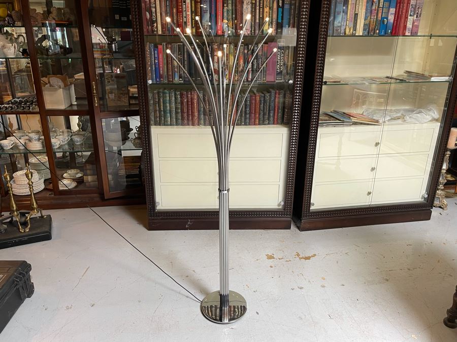 Chrome LED Floor Lamp 58H [Photo 4]