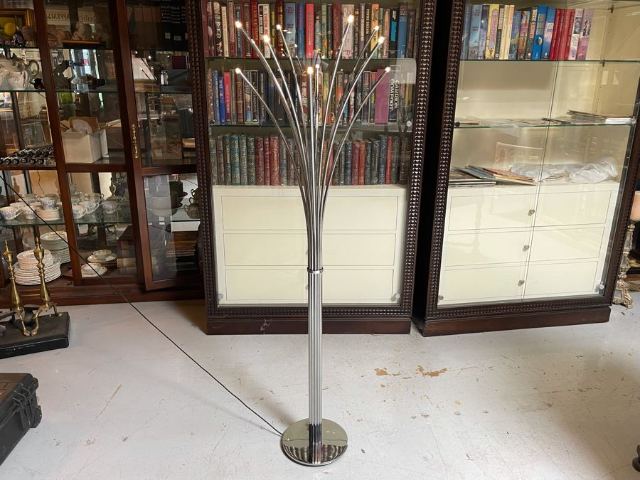 Chrome LED Floor Lamp 58H [Photo 5]