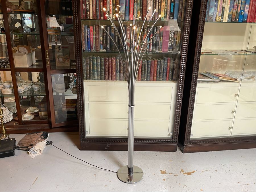 Chrome LED Floor Lamp 58H [Photo 2]
