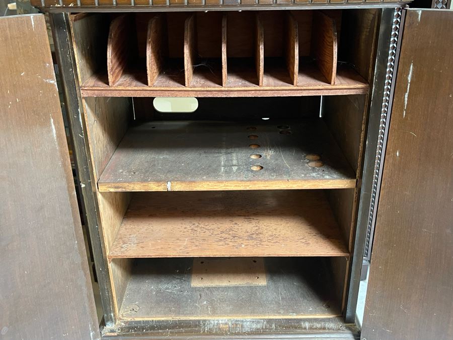 Vintage Thomas Edison Model R1 Cabinet (No Phonograph) 22W X 18D X 46H [Photo 5]