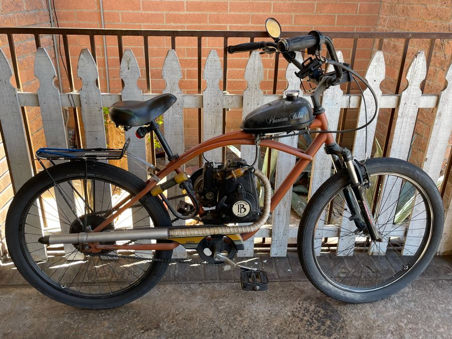 Vintage Motorized Gas Powered Phantom Bikes Cruiser Bike Featured On Jay Leno's Garage [Photo 3]