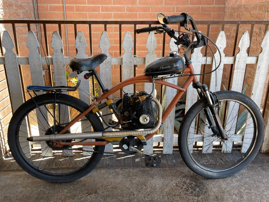 Vintage Motorized Gas Powered Phantom Bikes Cruiser Bike Featured On Jay Leno's Garage [Photo 4]
