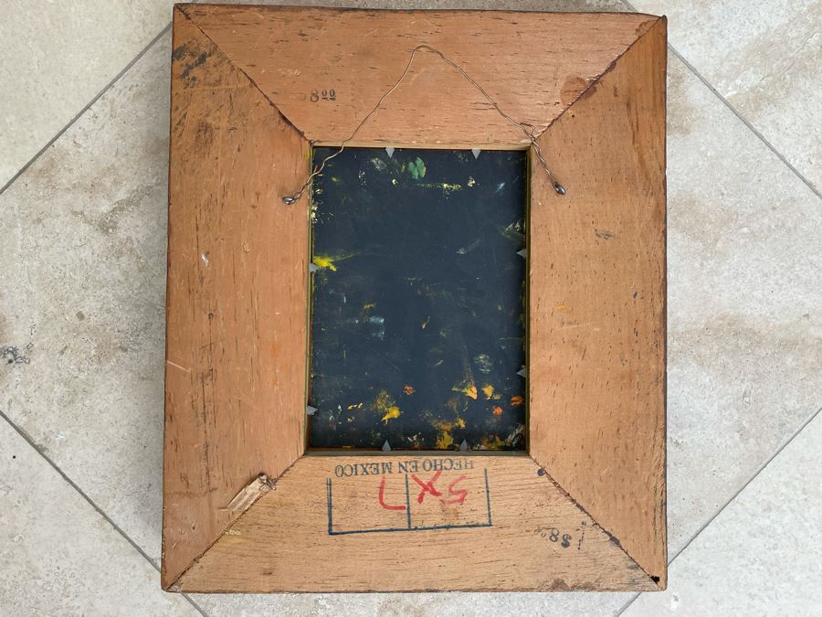 Original Kay Blaco Mid-Century Small Impressionist Painting On Board Los Angeles Artist 5 X 7, Framed 11 X 13 [Photo 7]