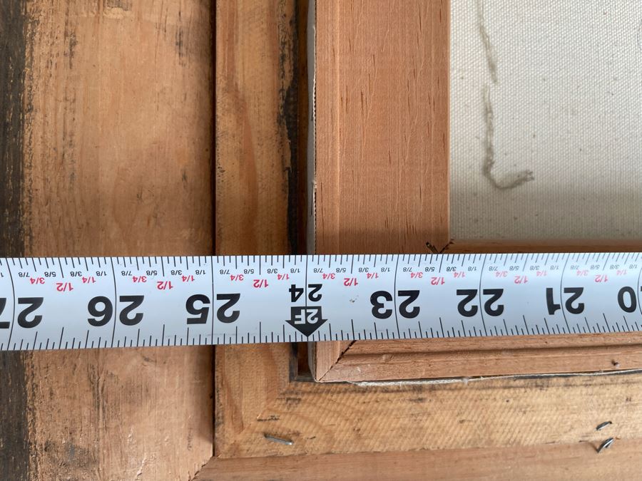 Original Vintage 1979 Seascape Ocean Painting By Dottie Telles 24 X 12, Framed 31 X 19 [Photo 12]