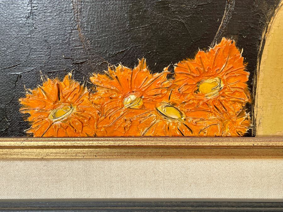 Original Kay Blaco Mid-Century Impressionist Painting On Board Los Angeles Artist 24 X 36, Framed 34 X 46 [Photo 6]