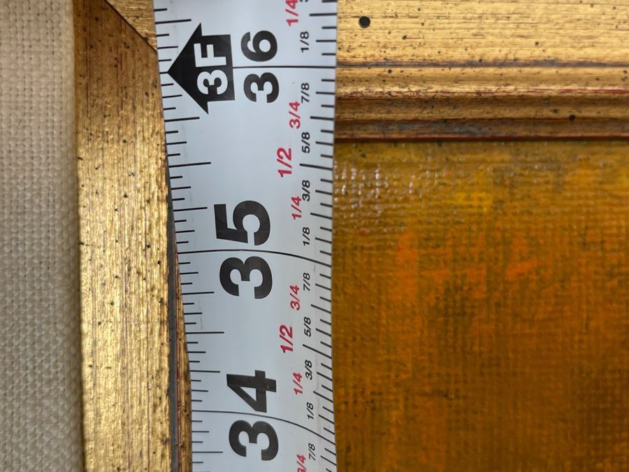 Original Kay Blaco Mid-Century Impressionist Painting On Board Los Angeles Artist 24 X 36, Framed 34 X 46 [Photo 12]