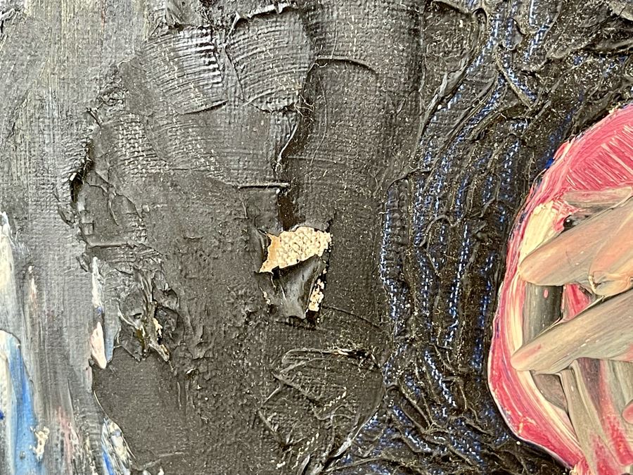 Original Mid-Century Abstract Curt Thompson Painting 38 X 29, Framed [Photo 12]