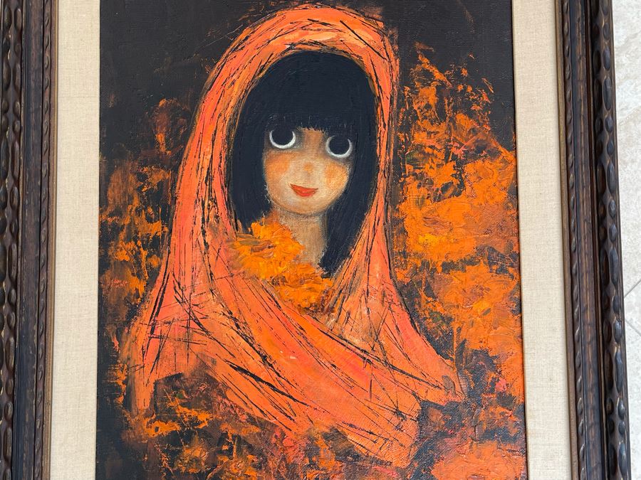 Original Kay Blaco Mid-Century Impressionist Painting On Board Los Angeles Artist 20 X 26, Framed 28 X 34 [Photo 10]