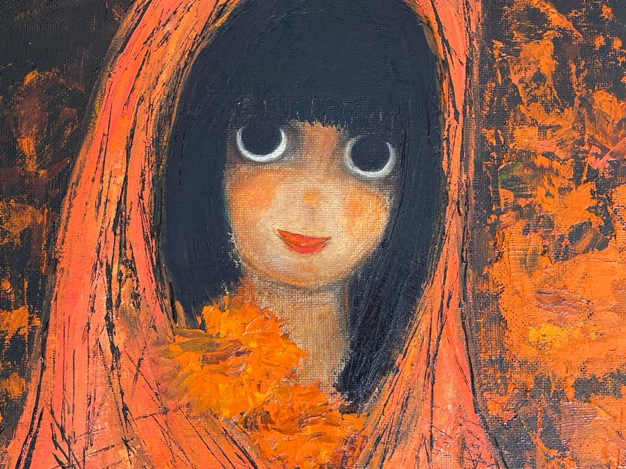 Original Kay Blaco Mid-Century Impressionist Painting On Board Los Angeles Artist 20 X 26, Framed 28 X 34 [Photo 6]