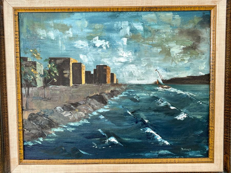 Original Diana J. Dollard Painting On Canvas 14 X 11, Framed 21 X 18 [Photo 4]