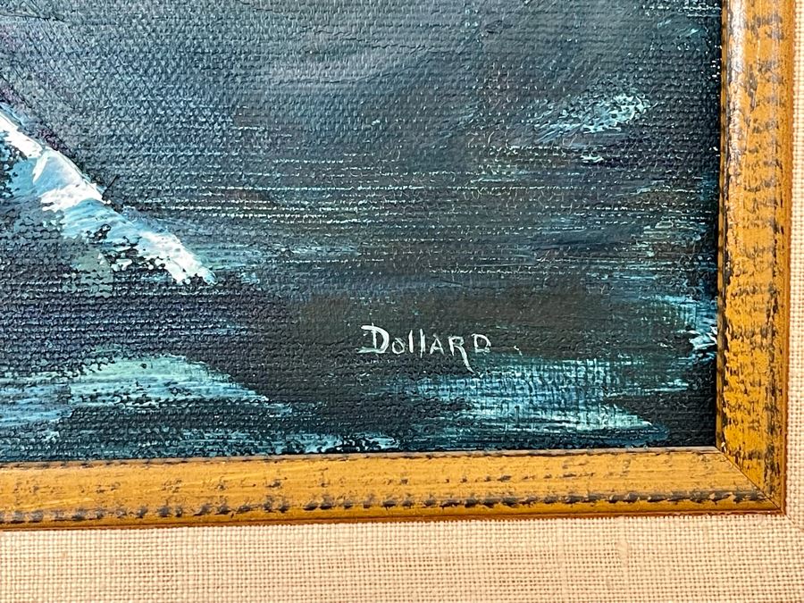 Original Diana J. Dollard Painting On Canvas 14 X 11, Framed 21 X 18 [Photo 11]