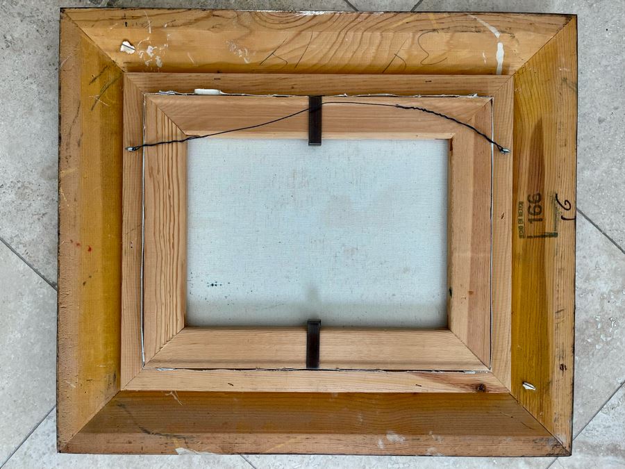 Original Diana J. Dollard Painting On Canvas 14 X 11, Framed 21 X 18 [Photo 16]