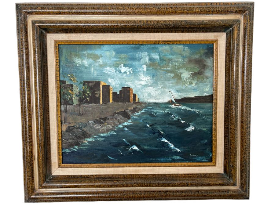 Original Diana J. Dollard Painting On Canvas 14 X 11, Framed 21 X 18 [Photo 2]