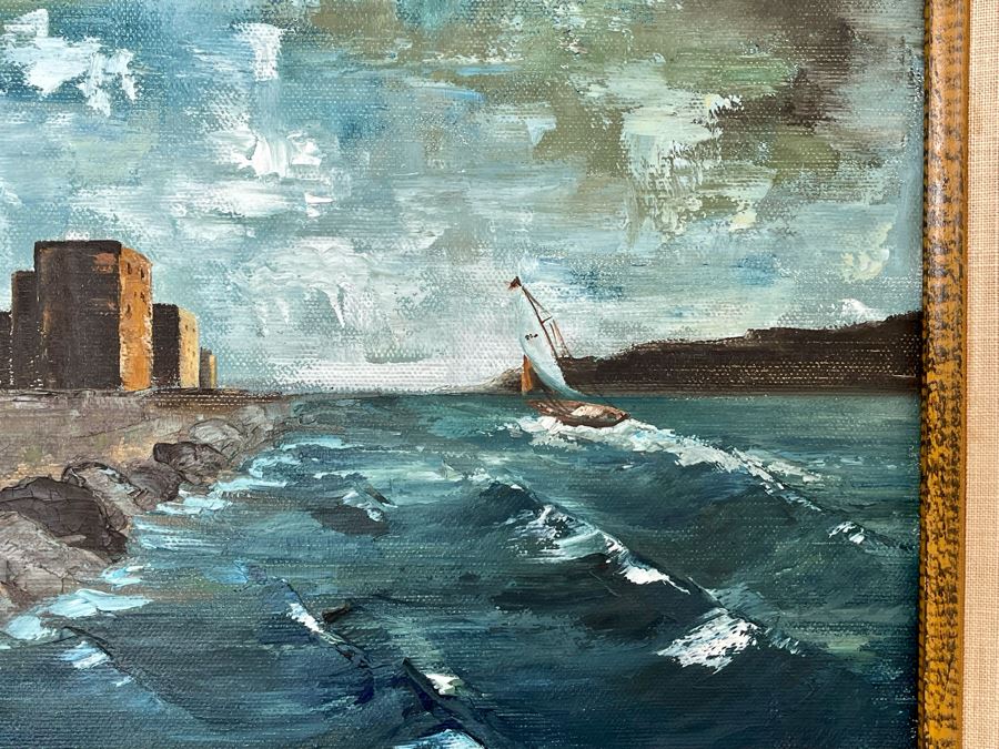 Original Diana J. Dollard Painting On Canvas 14 X 11, Framed 21 X 18 [Photo 8]