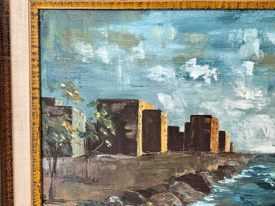 Original Diana J. Dollard Painting On Canvas 14 X 11, Framed 21 X 18 [Photo 6]