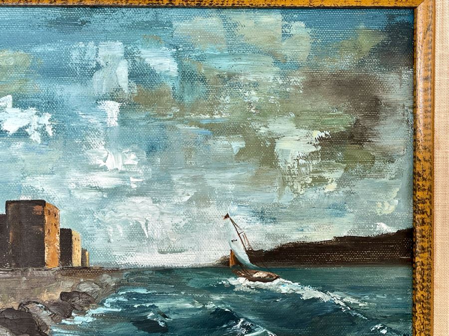 Original Diana J. Dollard Painting On Canvas 14 X 11, Framed 21 X 18 [Photo 9]