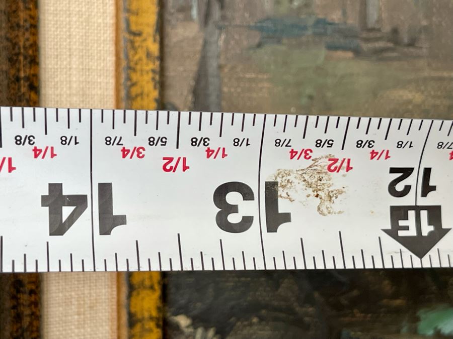 Original Diana J. Dollard Painting On Canvas 14 X 11, Framed 21 X 18 [Photo 12]