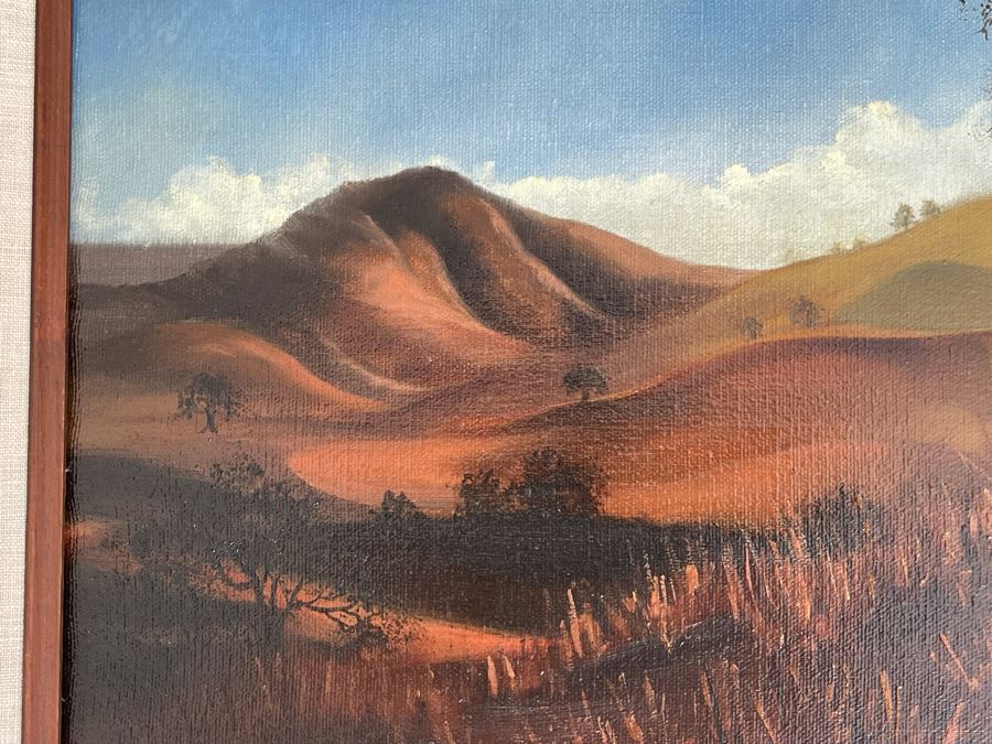 Original Diana J. Dollard Painting On Canvas 16 X 12, Framed 21 X 17 [Photo 4]