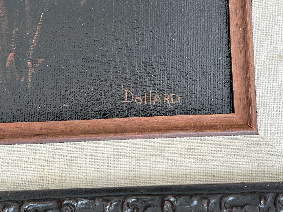 Original Diana J. Dollard Painting On Canvas 16 X 12, Framed 21 X 17 [Photo 8]