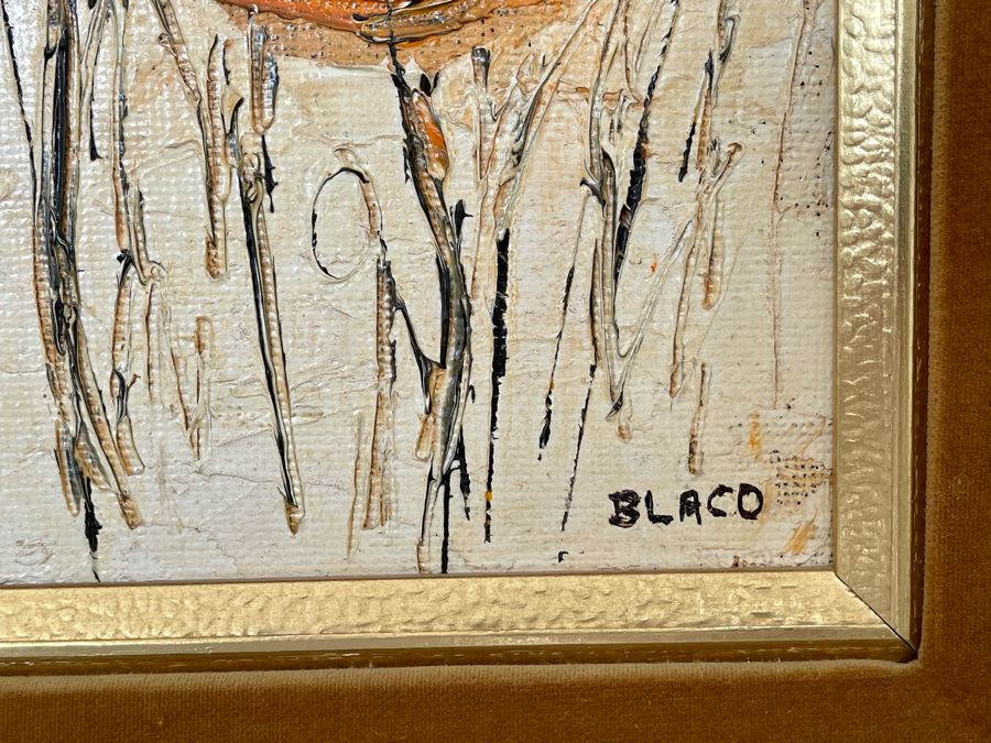Original Kay Blaco Mid-Century Impressionist Painting Los Angeles Artist 16 X 11, Framed 21.5 X 17.5 [Photo 9]