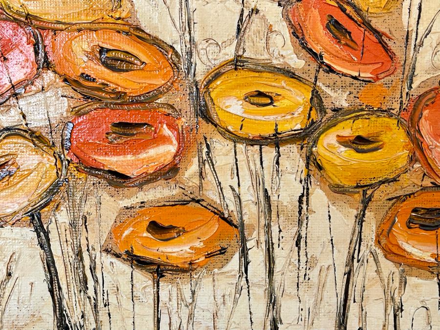 Original Kay Blaco Mid-Century Impressionist Painting Los Angeles Artist 16 X 11, Framed 21.5 X 17.5 [Photo 7]