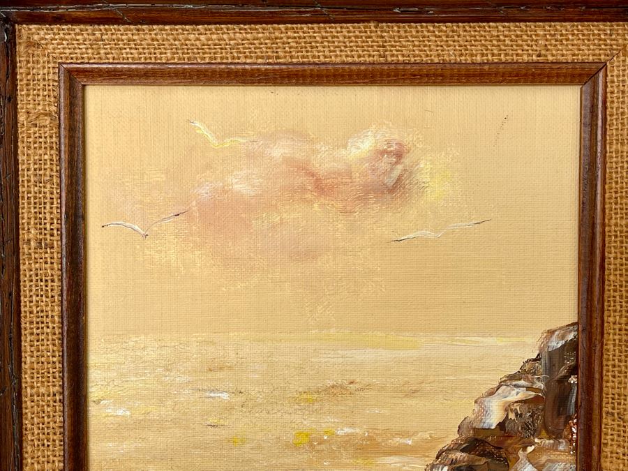 Original Jay Bird Painting On Board 8 X 9.5, Framed 15 X 17 [Photo 4]