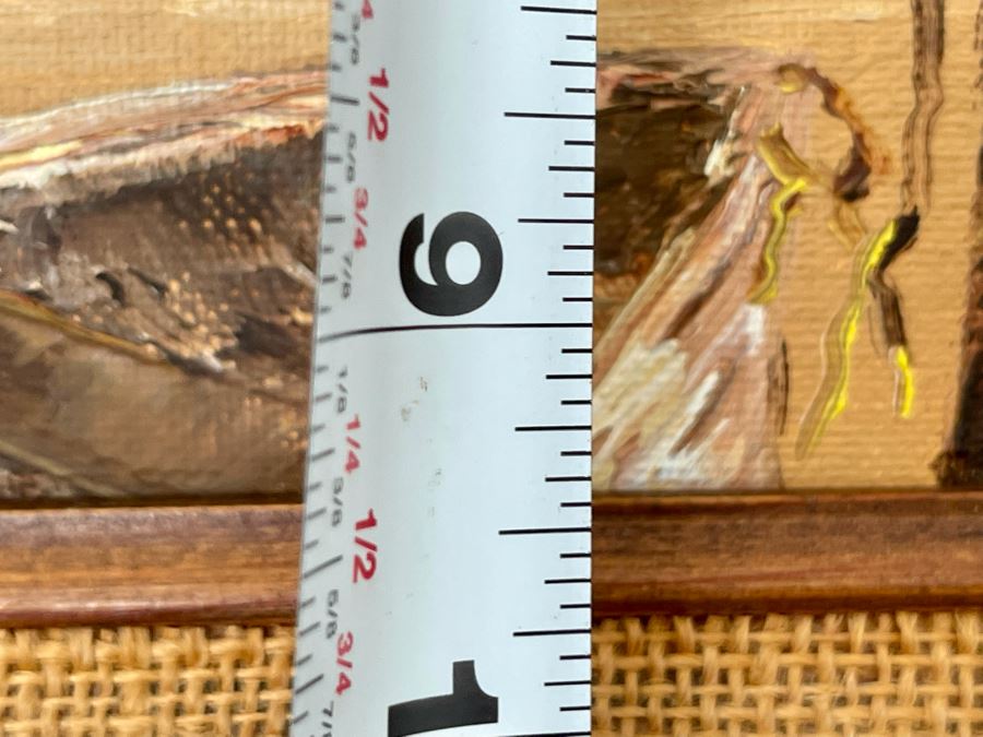 Original Jay Bird Painting On Board 8 X 9.5, Framed 15 X 17 [Photo 8]