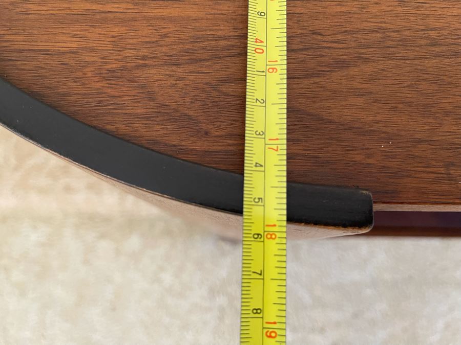 Rare Henry P. Glass Mid-Century Modern Cylindra Sideboard Buffet For Richbuilt Mfg Featuring Tambour Doors - Top Has Some Water Damage 6'W X 18'D X 30'H [Photo 18]