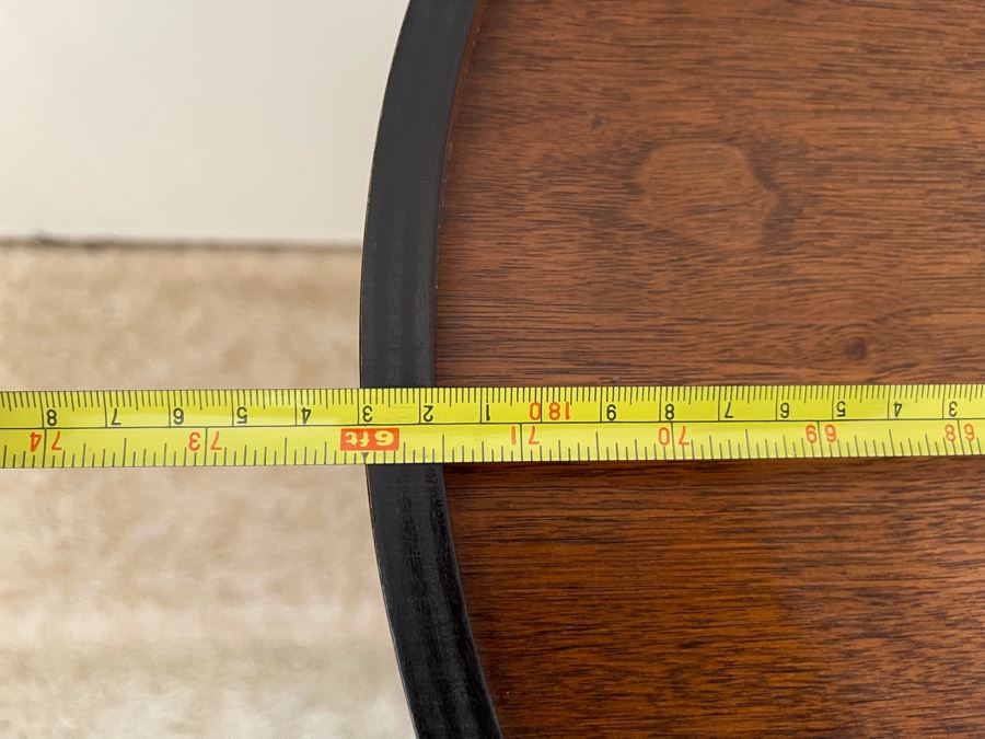 Rare Henry P. Glass Mid-Century Modern Cylindra Sideboard Buffet For Richbuilt Mfg Featuring Tambour Doors - Top Has Some Water Damage 6'W X 18'D X 30'H [Photo 17]