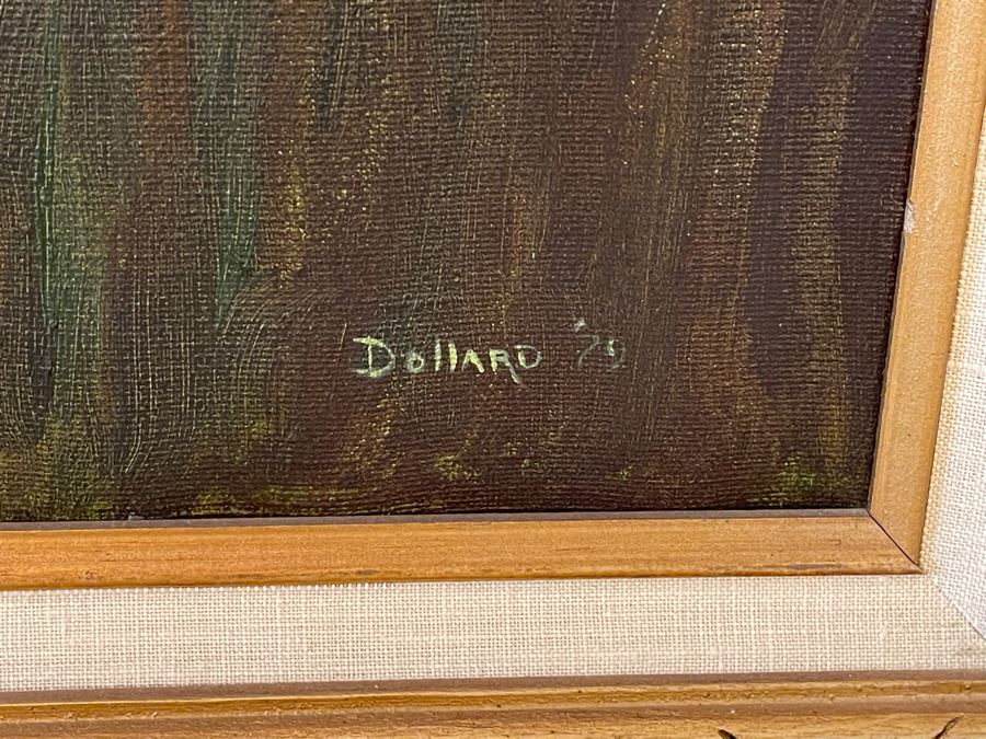 Original Diana J. Dollard Large Painting On Canvas 24 X 48, Framed 32 X 56 [Photo 4]