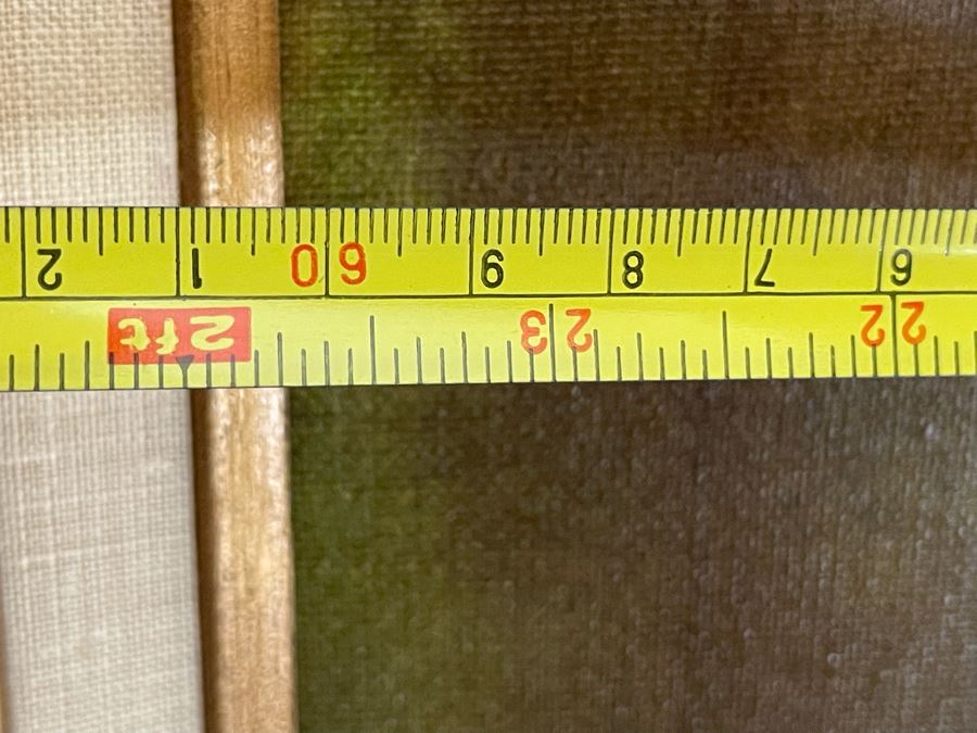 Original Diana J. Dollard Large Painting On Canvas 24 X 48, Framed 32 X 56 [Photo 6]