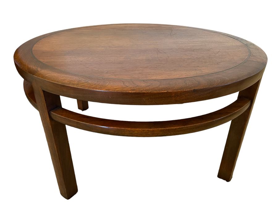 Round Mid-Century Modern Side Table Coffee Table 30R X 15.5H [Photo 1]